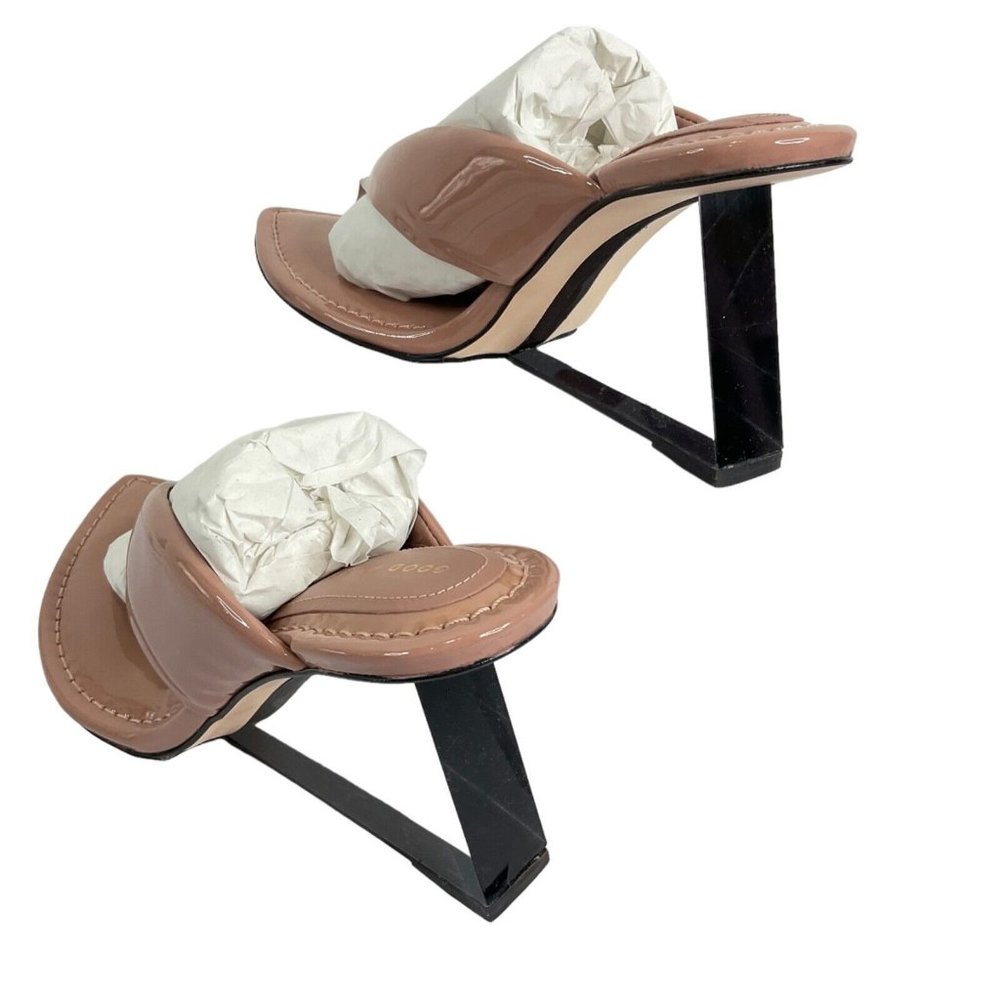 Good American Heels Womens Sz 7 Pink Dusty Patent Cinder F*cking Rella $260 Nwb - Picture 7 of 13